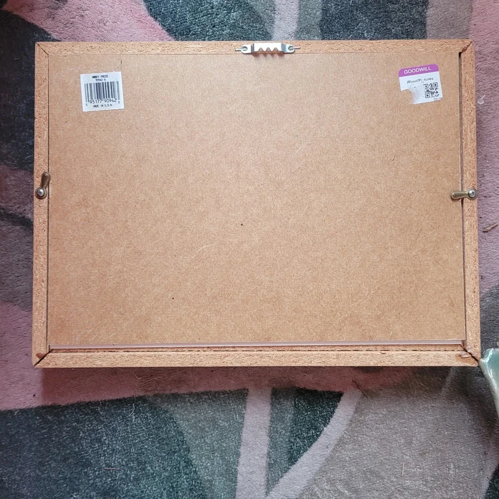 Abbey Press Wood Picture Frame Thank You Grandma and Grandpa Sentiment Gift‎ Vtg